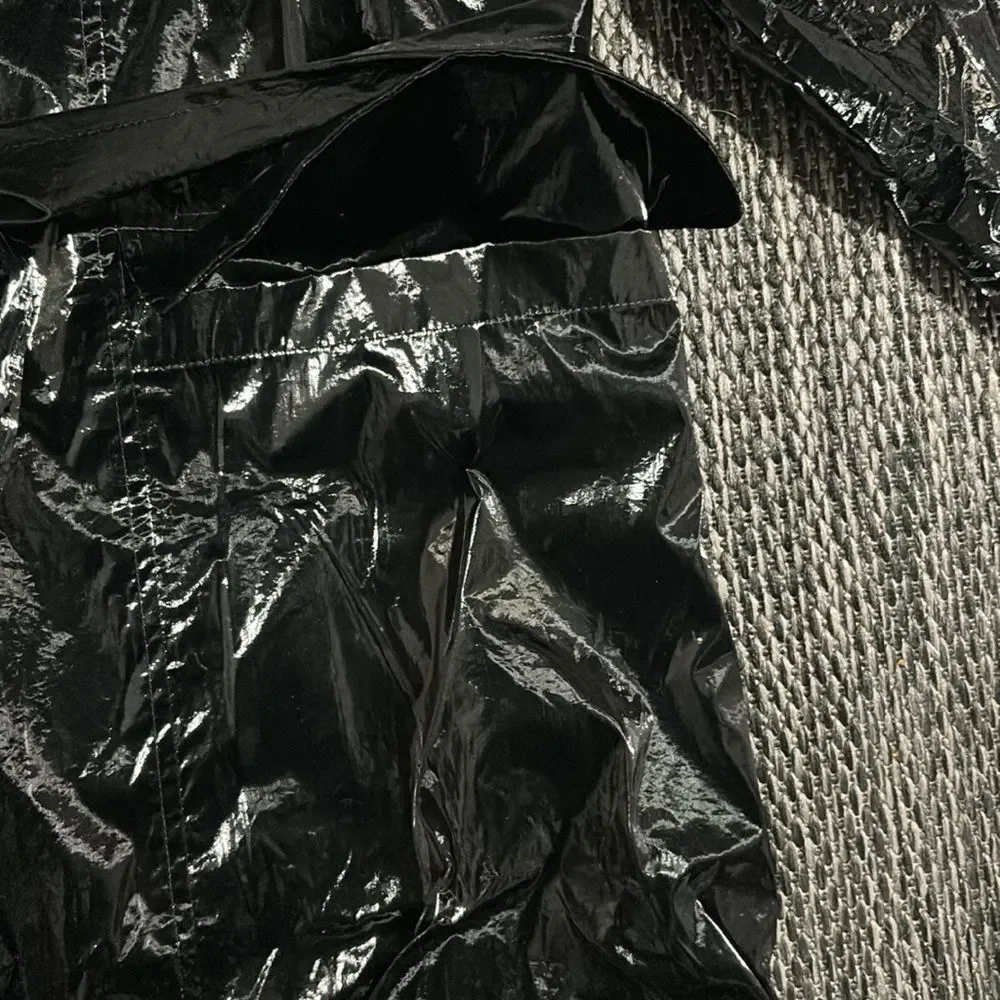Alo yoga NEW Metallic Break Line Trench black XS